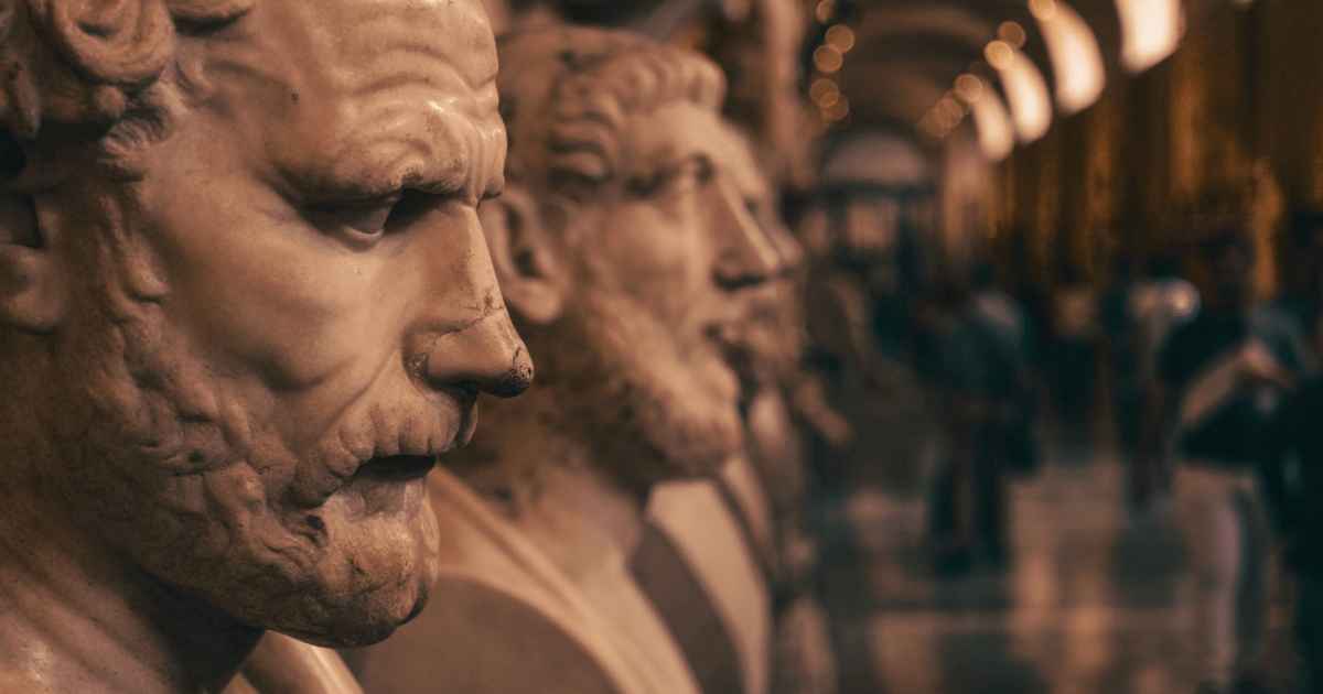 A bunch of busts of Greek people, probably.